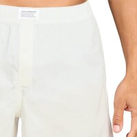 Levis Herren Web-Boxershorts, 2er Pack - Woven Boxers 2P, Baumwolle, einfarbig Weiß/Hellblau S