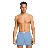 Levis Men Woven Boxer Shorts, 2-pack - Woven Boxers 2P, cotton, plain White/Light blue S (Small)