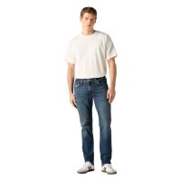 Levis Herren Jeans - 511 Slim, Baumwoll-Denim, Länge 32, Slim Fit Blau 31W/32L