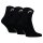 HEAD Unisex Quarter Socken, 3er Pack - All Sports Training Quarter 3P, Logo, einfarbig Schwarz 39-42