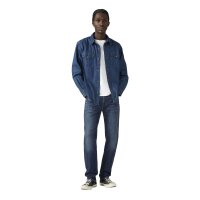 Levis Mens Jeans - 502 Taper, Denim-Flex, Length 32, Comfort Stretch Dark Blue 30W/32L