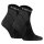 HEAD Unisex Quarter Hiking Socks, 2-pack - Hiking All Climates Quarter 2P, Sports Socks, Logo Black 39-42