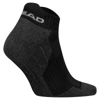 HEAD Unisex Sneaker-Wandersocken, 2er Pack - Hiking All Climates Sneaker 2P, Sportsocken, Logo Schwarz 39-42