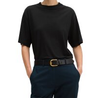 Marc OPolo Damen T-Shirt - Rundhals, Kurzarm, Casual, einfarbig Schwarz XS
