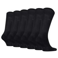 Calvin Klein Herren Socken, 6er Pack - Men Socks 6P, Business-Socken, einfarbig, ECOM Schwarz 39-42