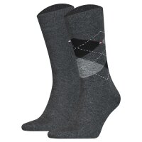 TOMMY HILFIGER Herren Socken, 2er Pack - Check Socks 2P,...
