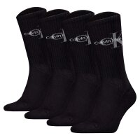 Calvin Klein Mes Socks, 4-pack - Sock Monogram 4P, Logo, Tennis Socks, ECOM Black 39-42