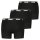 PUMA Men Boxer Shorts, 3-pack - Boxer 3P, Cotton Stretch, Logo, plain Black M (Medium)