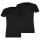 PUMA Herren T-Shirts, 2er Pack - V-Neck Tee 2P, V-Ausschnitt, Regular Fit, Baumwolle, einfarbig Schwarz XXL