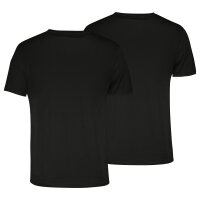 PUMA Herren T-Shirts, 2er Pack - Crew Neck Tee 2P, Rundhals Regular Fit, Baumwolle, einfarbig Schwarz XL
