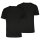 PUMA Herren T-Shirts, 2er Pack - Crew Neck Tee 2P, Rundhals Regular Fit, Baumwolle, einfarbig Schwarz XL