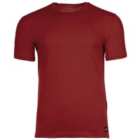 EMPORIO ARMANI mens T-shirt, 2-pack - ESSENTIAL LOGOLABEL, round neck, stretch cotton Dark blue/red M (Medium)