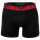 EMPORIO ARMANI Herren Boxershorts, 3er Pack - BOLD MONOGRAM, Boxer, Stretch Cotton Schwarz/Rot/Schwarz M