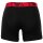 EMPORIO ARMANI Herren Boxershorts, 3er Pack - BOLD MONOGRAM, Boxer, Stretch Cotton Schwarz/Rot/Schwarz M