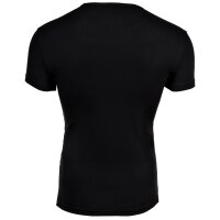 EMPORIO ARMANI Herren T-Shirt, 2er Pack - BOLD MONOGRAM, Rundhals, Fitted Fit, Stretch Cotton Schwarz/Weiß S