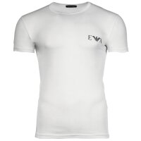 EMPORIO ARMANI Mens T-Shirt, 2-Pack - BOLD MONOGRAM, Short Sleeve, Round Neck, Stretch Cotton Black/White S (Small)