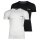 EMPORIO ARMANI Mens T-Shirt, 2-Pack - BOLD MONOGRAM, Short Sleeve, Round Neck, Stretch Cotton Black/White S (Small)