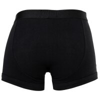 EMPORIO ARMANI Herren Trunks, 3er Pack - ESSENTIAL LOGOLABEL, Shorts, Stretch Cotton Schwarz/Weiß/Blau XL