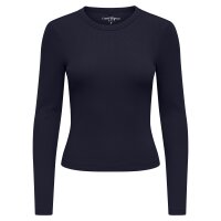 ONLY Women Ribbed Long-Sleeved T-Shirt - ONLVAL O-NECKT...