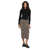 ONLY Damen Ripp-Langarmshirt - ONLVAL O-NECKT SWEAT, Rundhals, Regular Fit, Baumwoll-Stretch, einfarbig Schwarz XS
