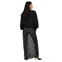 ONLY Women Sweatshirt - ONLBROOKE, Crew Neck, Cotton Blend, Floral Black XS (X-Small)