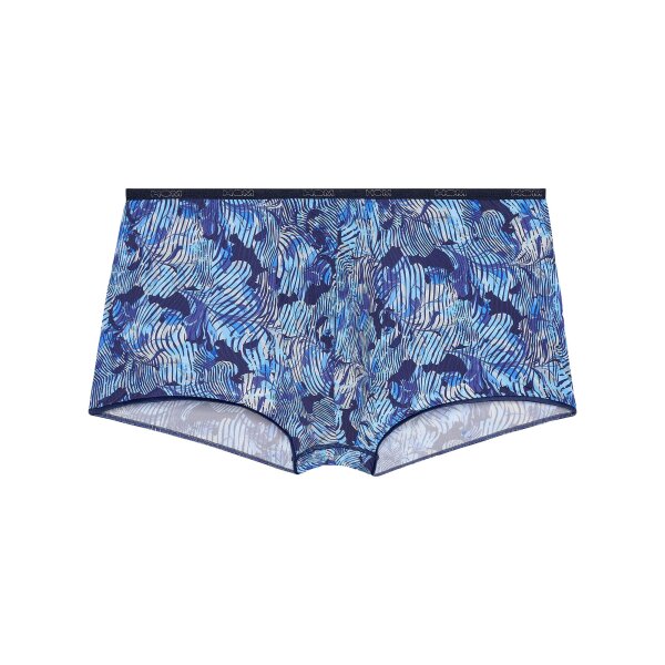 HOM Men Boxer Shorts - Plume, Barrett, Trunk, floral Blue M (Medium)