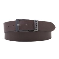 Levis Herren Ledergürtel - Ashland Metal, Echtleder Braun 100 cm