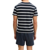 Marc OPolo Men’s Pyjamas, Short - Pyjama Set, 2-Piece, Striped, Cotton Dark Blue M (Medium)