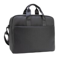 JOOP! Men Briefcase – Lanciano Pandion Briefbag mhz, laptop compartment, plain colour Black 31x40x10cm