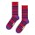 Happy Socks Unisex Socken, 3er Pack - Graphic Socks, Geschenkbox, Streifen, Baumwollmischung Pink/Rot/Grün 36-40