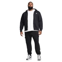 NIKE Men Sweatshirt – Club Basketball Fleece Hoodie, Hood, Regular Fit, Cotton Blend, Plain Colour Black M (Medium)
