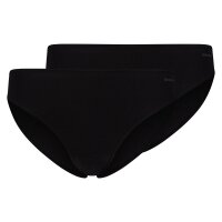 SKINY Women’s Briefs, 2-Pack - Advantage Cotton Stretch, High Leg Briefs, Cotton Stretch Black XL (X-Large)