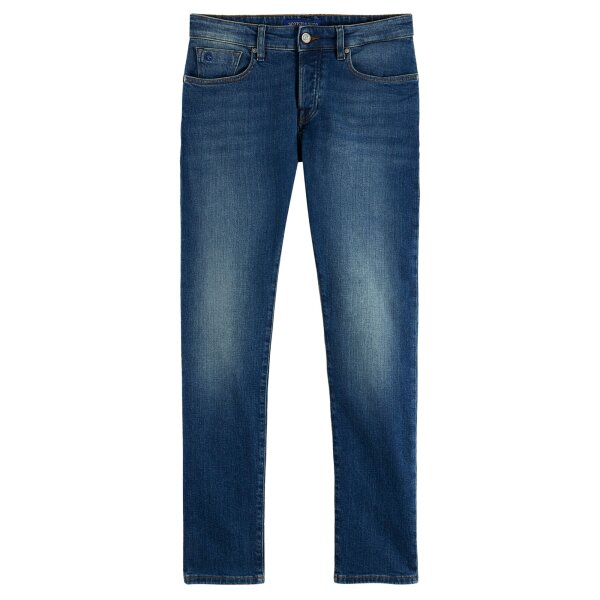 SCOTCH&SODA Men Jeans – RALSTON, Regular Slim Fit, Stretch Cotton, Length 32 Blue 30W/32L