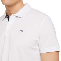 TOM TAILOR Men’s Polo Shirt 3-Pack, Button Placket - Basic Polo With Contrast, Regular Fit, Cotton Black/Grey/White M (Medium)