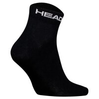 HEAD unisex quarter socks, 20-pack - ELEMENTS ALL SPORTS QUARTER ECOM, short socks, single color Black 35-38 (UK 2.5-5)