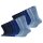 s.Oliver Kinder Socken, 18er Pack - Kurzsocken, einfarbig Blau 31-34
