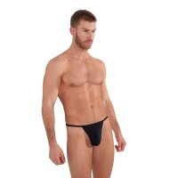 HOM Men G-String - Plume, light as a Feather BLACK (BLACK) 7 (XL)