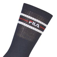 FILA Unisex Socks 3 pairs - Street, Sport, Lifestyle, Socks Set, Stripes, 35-46 marine 43-46 (9-11 UK)