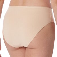 SCHIESSER Damen Slips 3er Pack - Jazz-Pants, Cotton Essentials, Basic, Stretch Nude 38 (Gr. Medium)