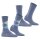 Burlington Damen Socken Everyday Mix 2er Pack - Raute und Uni, One Size, 36-41 Blau
