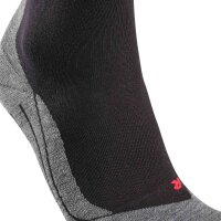 FALKE Herren Sportsocken - RU4 Endurance, Laufsocken, Mittlere Polsterung Schwarz/Grau 39-41