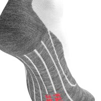 FALKE Men’s Sports Socks – RU4 Endurance, Running Socks, Medium Cushioning White/Grey 39-41 (5.5-7.5 UK)