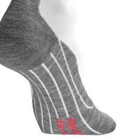 FALKE Damen Sportsocken - RU4 Endurance, Laufsocken, Mittlere Polsterung Weiß/Grau 39-40