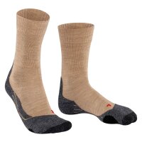 FALKE Mens Socks - Trekking Socks TK2, padding, merino wool mix Sand (4100) 42-43 (8-9 UK)