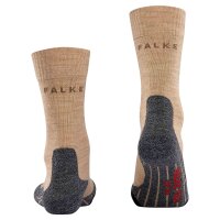 FALKE Mens Socks - Trekking Socks TK2, padding, merino wool mix Sand (4100) 42-43 (8-9 UK)