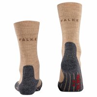 FALKE Womens Socks - Trekking Socks TK 2, Ergonomic, Merino wool mix Sand 39-40 (5.5-6.5 UK)