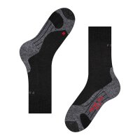 FALKE Damen Socken - Trekking Socken TK 2, Ergonomic, Merinowoll-Mix Schwarz 37-38