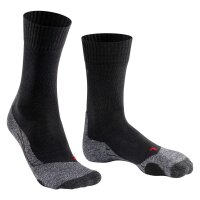 FALKE Womens Socks - Trekking Socks TK 2, Ergonomic, Merino wool mix Black 37-38 (4-5 UK)
