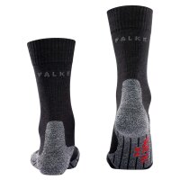 FALKE Womens Socks - Trekking Socks TK 2, Ergonomic, Merino wool mix Black 37-38 (4-5 UK)