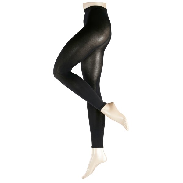 Esprit Damen Leggings, Feinste Baumwolle, Blickdicht, Basic Baumwoll Leggings / Farbe: Schwarz (3000) | Größe: 36-38 (10-12 UK)